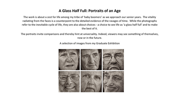 A Glass Half Full, Portraits of an Age