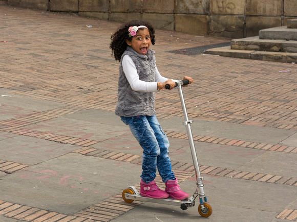 Bogota Scooter Girl